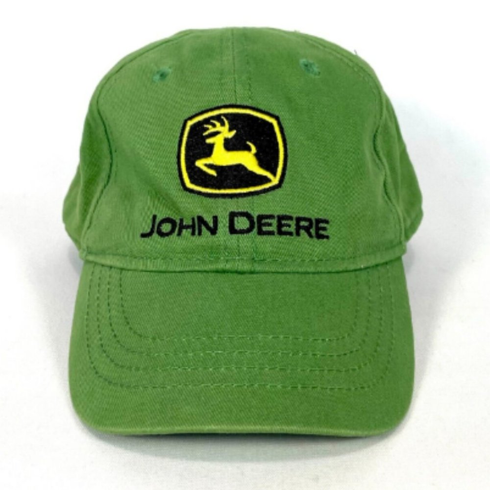 John‎ Deere Toddler Hat Green Embroidered Logo Cap Kids OSFA Farm Tractor